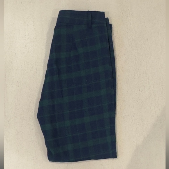 plaid two pieces crop top pants set - Picture 2 of 5